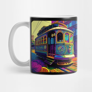 San Francisco Cable Car v1 square (no text) Mug